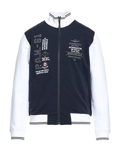 AERONAUTICA MILITARE Sweatshirt Midnight blue 95% Cotton, 5% Elastane