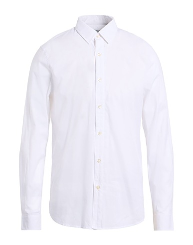 GUESS Patterned shirt BIANCO 53% Cotton, 42% Modal, 5% Elastane