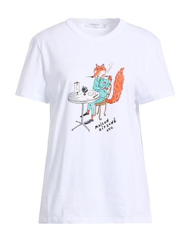 MAISON KITSUNÉ T-Shirt Weiß 100% Baumwolle