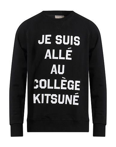 MAISON KITSUNÉ Sweatshirt Black 100% Cotton