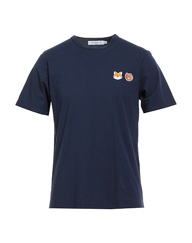 MAISON KITSUNÉ Базовая футболка Иссиня-чёрный 100% Хлопок