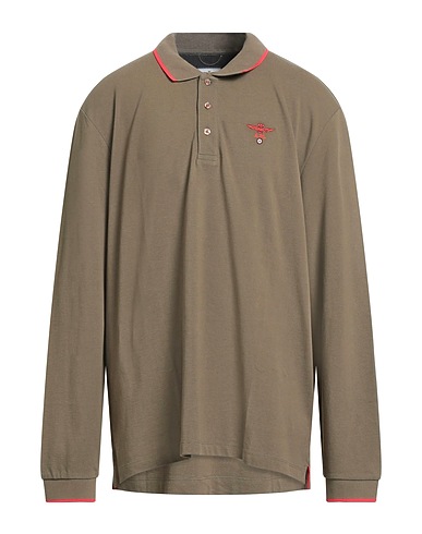 AERONAUTICA MILITARE Polo shirt Military green 100% Cotton