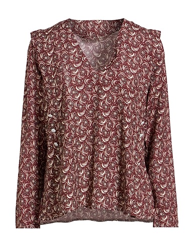 MAISON KITSUNÉ Top Chocolate brown 100% Viscose