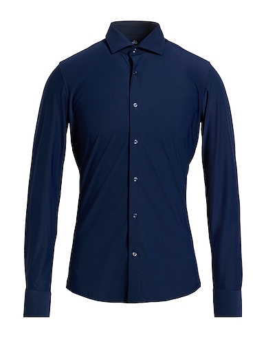 ALEA Solid color shirt Midnight blue 76% Polyamide, 24% Cotton