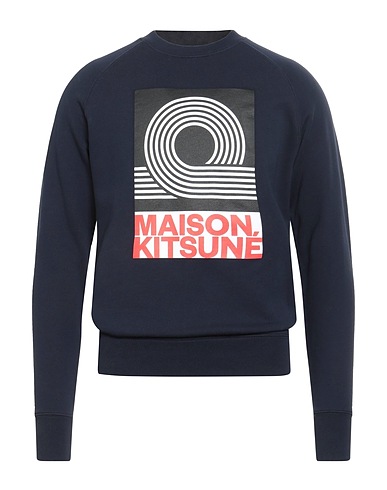 MAISON KITSUNÉ Sweatshirt Navy blue 100% Cotton