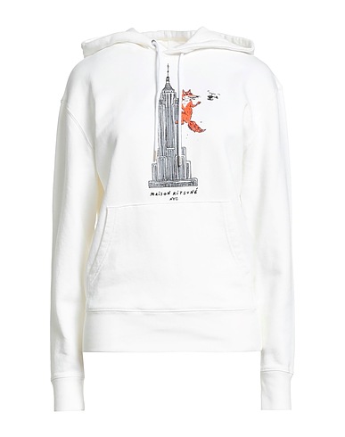 MAISON KITSUNÉ Hooded sweatshirt White 100% Cotton