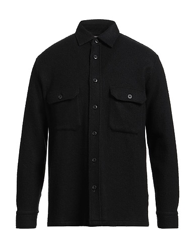 DESTIN Solid color shirt 76% Wool, 14% Cashmere, 10% Polyamide