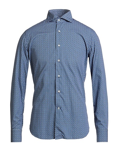 ALESSANDRO GHERARDI Patterned shirt Blue 100% Cotton