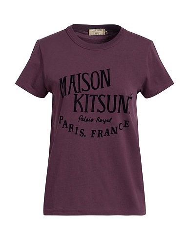 MAISON KITSUNÉ T-shirt Plum 100% Cotton