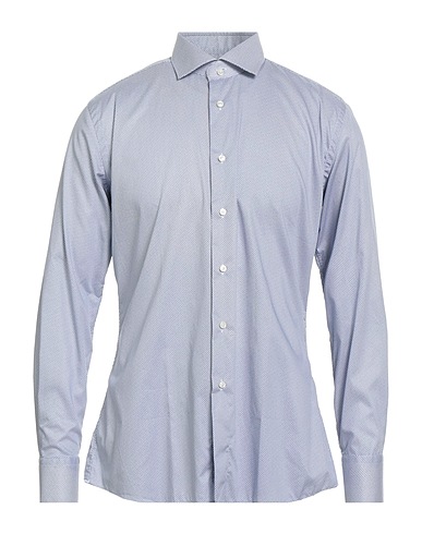 XACUS Camicia fantasia Blu 100% Cotone