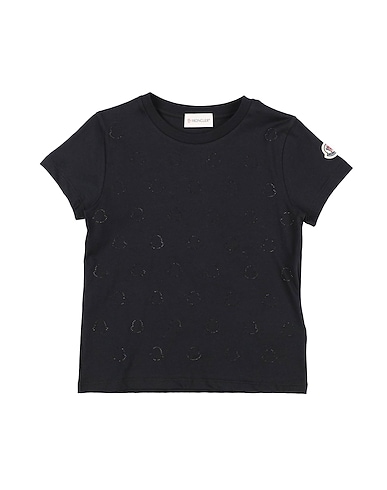 MONCLER T-shirt NERO 100% Cotton