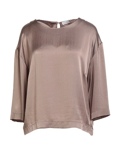 LE TRICOT PERUGIA Top Maulwurfsgrau 76% Acetat, 24% Seide