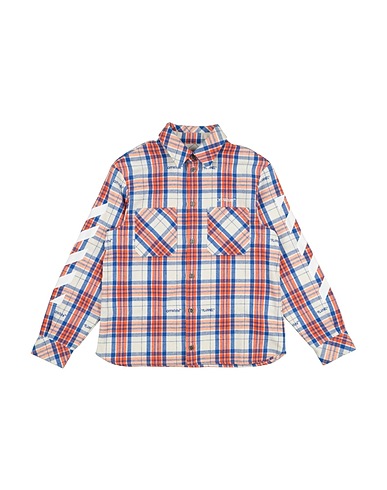 OFF-WHITE™ KIDS Patterned shirt Blue 80% Cotton, 20% Polyester