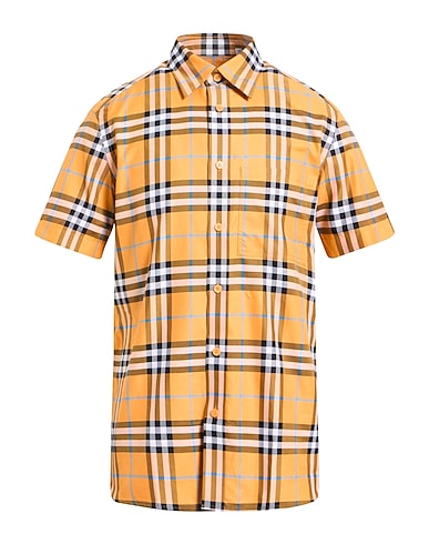 BURBERRY Patterned shirt Mandarin 100% Cotton