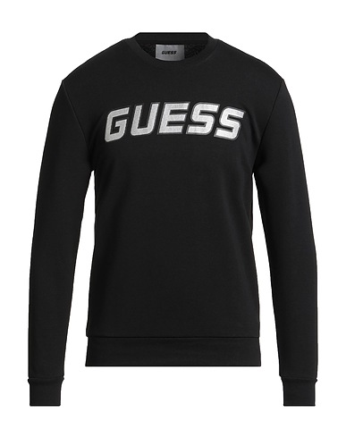 GUESS Felpa Nero 64% Cotone, 36% Poliestere