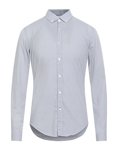 BOSS HUGO BOSS Patterned shirt Blue 100% Cotton