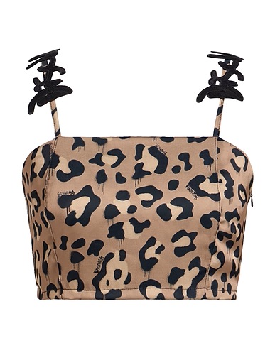 DISCLAIMER Top Brown 100% Polyester