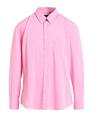BARBOUR Solid colour shirt Pink 100% Cotton