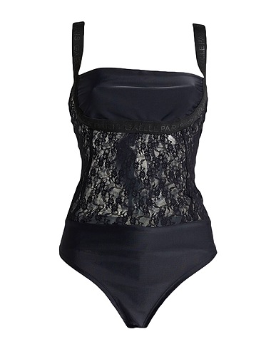 GAëLLE Paris Bodysuit NOIR 100% Polyamide, Elastane