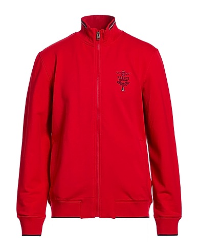 AERONAUTICA MILITARE Sweat-shirt FRECCE TRICOLORI Rouge 95% Coton, 5% Élasthanne