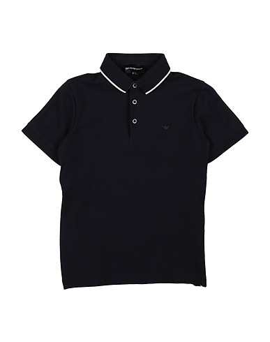 EMPORIO ARMANI Polo shirt Midnight blue 100% Cotton