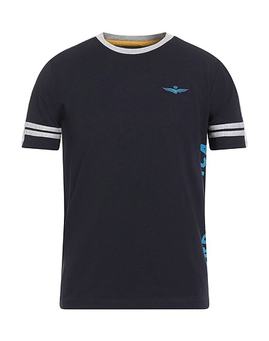 AERONAUTICA MILITARE T-shirt Midnight blue 92% Cotton, 8% Elastane