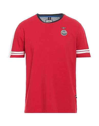 AERONAUTICA MILITARE T-shirt FRECCE TRICOLORI Red 92% Cotton, 8% Elastane