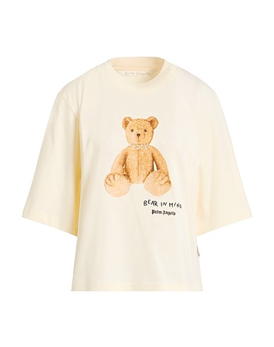 PALM ANGELS T-shirt Cream 100% Cotton