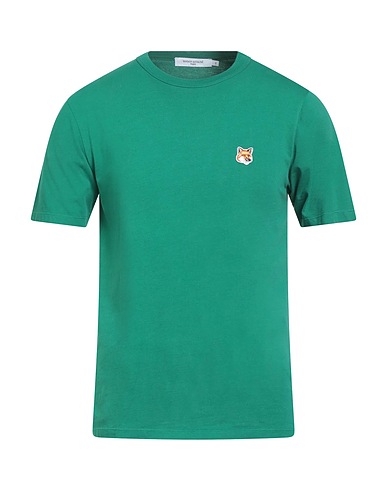 MAISON KITSUNÉ T-shirt Verde 100% Cotone