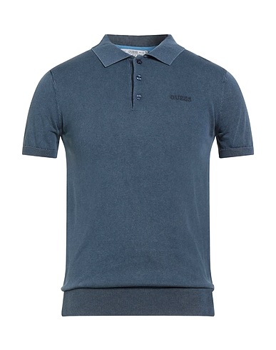 GUESS Jumper Slate blue 90% Cotton, 10% Silk