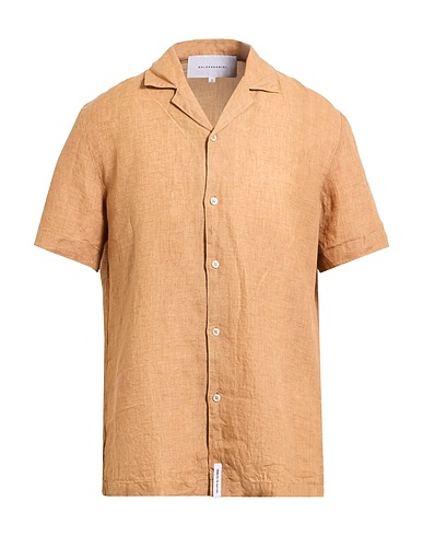 BALDESSARINI Linen shirt Camel 100% Linen