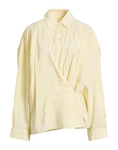 LEMAIRE Solid color shirts & blouses Ivory 76% Silk, 24% Polyamide