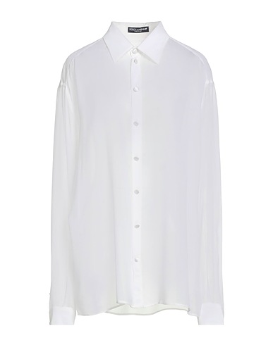 DOLCE&GABBANA Silk shirts & blouses White 100% Silk