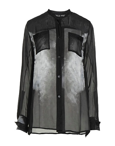 MASNADA Shirts Black 70% Viscose, 30% Silk