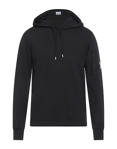 C.P. COMPANY Hooded track jacket  Black 100% Cotton