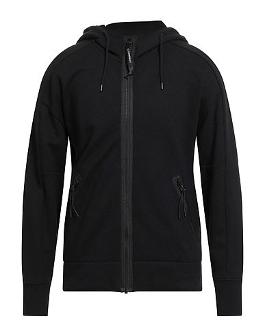 C.P. COMPANY Hoodie Schwarz 100% Baumwolle