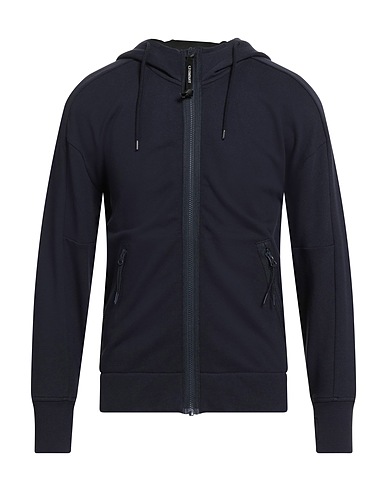 C.P. COMPANY Hooded track jacket  Midnight blue 100% Cotton