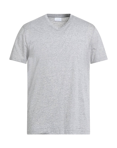 BALDESSARINI Basic T-shirt Light grey 100% Cotton