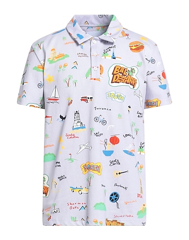 BALDESSARINI Polo shirt Lilac 98% Cotton, 2% Elastane