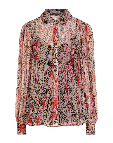 LIU •JO 柄入りシャツ&ブラウス ピンク ポリエステル 100%