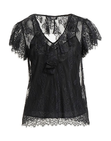 LIU •JO Top Black 100% Polyester