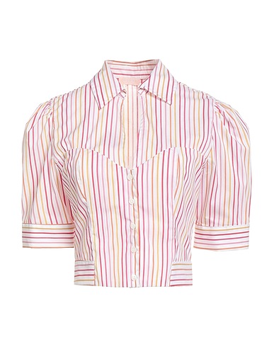 LIU •JO Striped shirt Pink 65% Cotton, 32% Polyamide, 3% Elastane