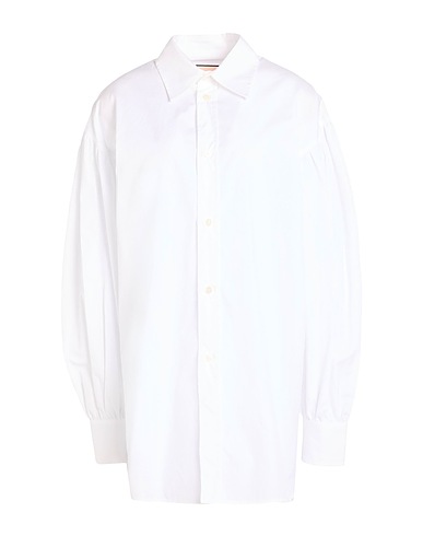 PLAN C Camicie e bluse tinta unita Bianco 100% Cotone