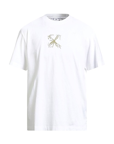 OFF-WHITE™ Camiseta Blanco 100% Algodón