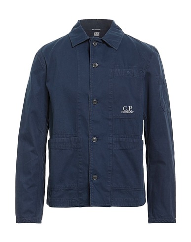 C.P. COMPANY Solid colour shirt Navy blue 100% Cotton