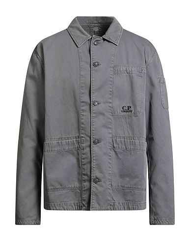 C.P. COMPANY Solid colour shirt Grey 100% Cotton