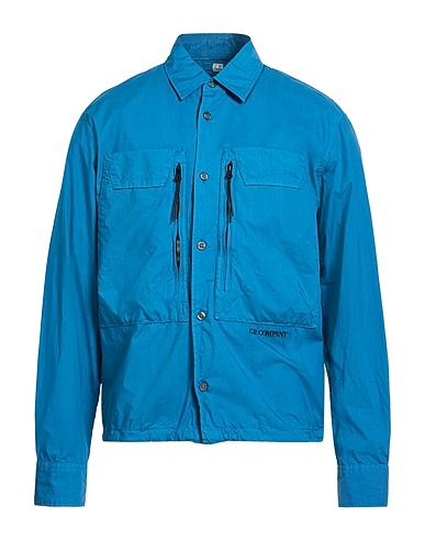 C.P. COMPANY Однотонная рубашка VERDE PETROLIO 100% Хлопок