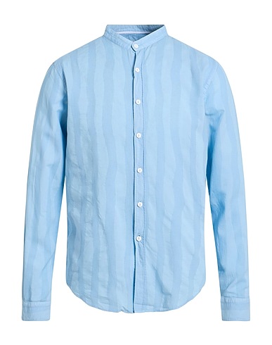 AT.P.CO Camicia tinta unita Celeste 100% Cotone