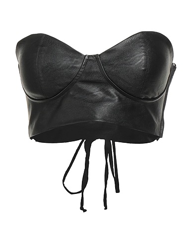 KONTATTO Топ без рукавов Чёрный 50% Вискоза, 50% Полиуретан