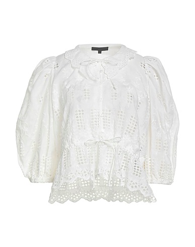 MAJE Shirts White 100% Ramie, Mother-of-pearl